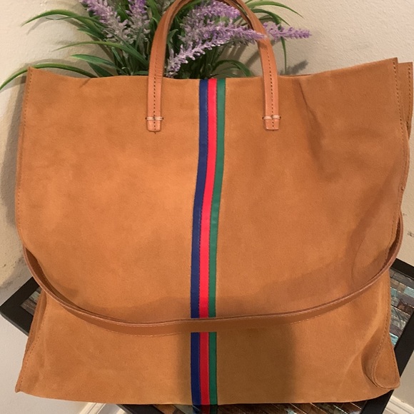 - Clare V. Simple Stripe Suede Tote
CLARE V. - Picture 5 of 17